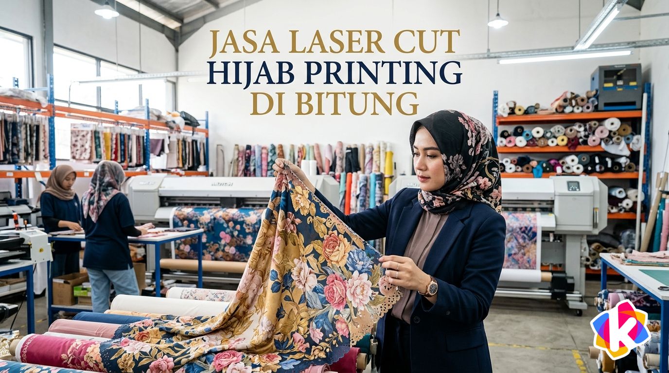 Jasa Laser Cut Hijab di Bitung