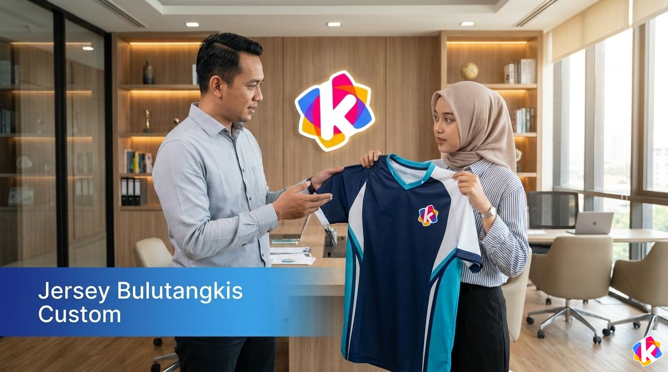 Jersey Bulutangkis Custom Printing Berkualitas