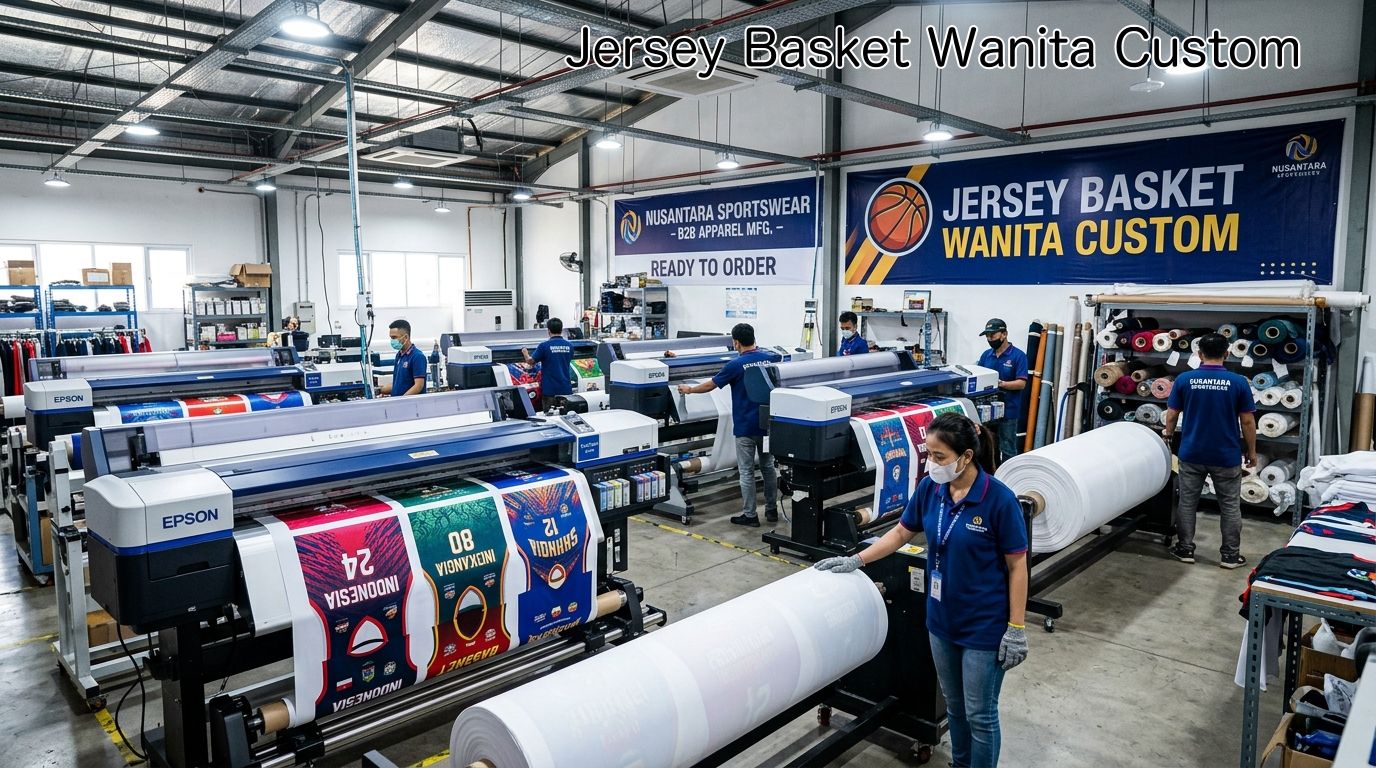 Jersey basket wanita custom