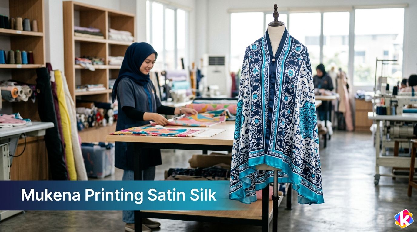 Mukena Printing Satin Silk