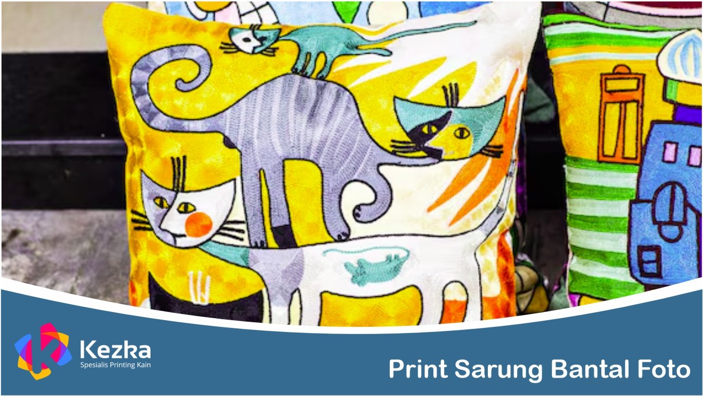 Print Sarung Bantal Foto
