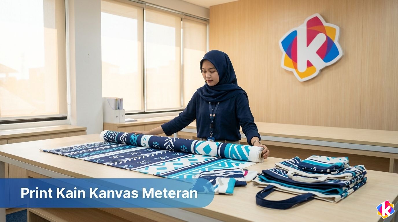 layanan print kain kanvas meteran custom tanpa minimum order