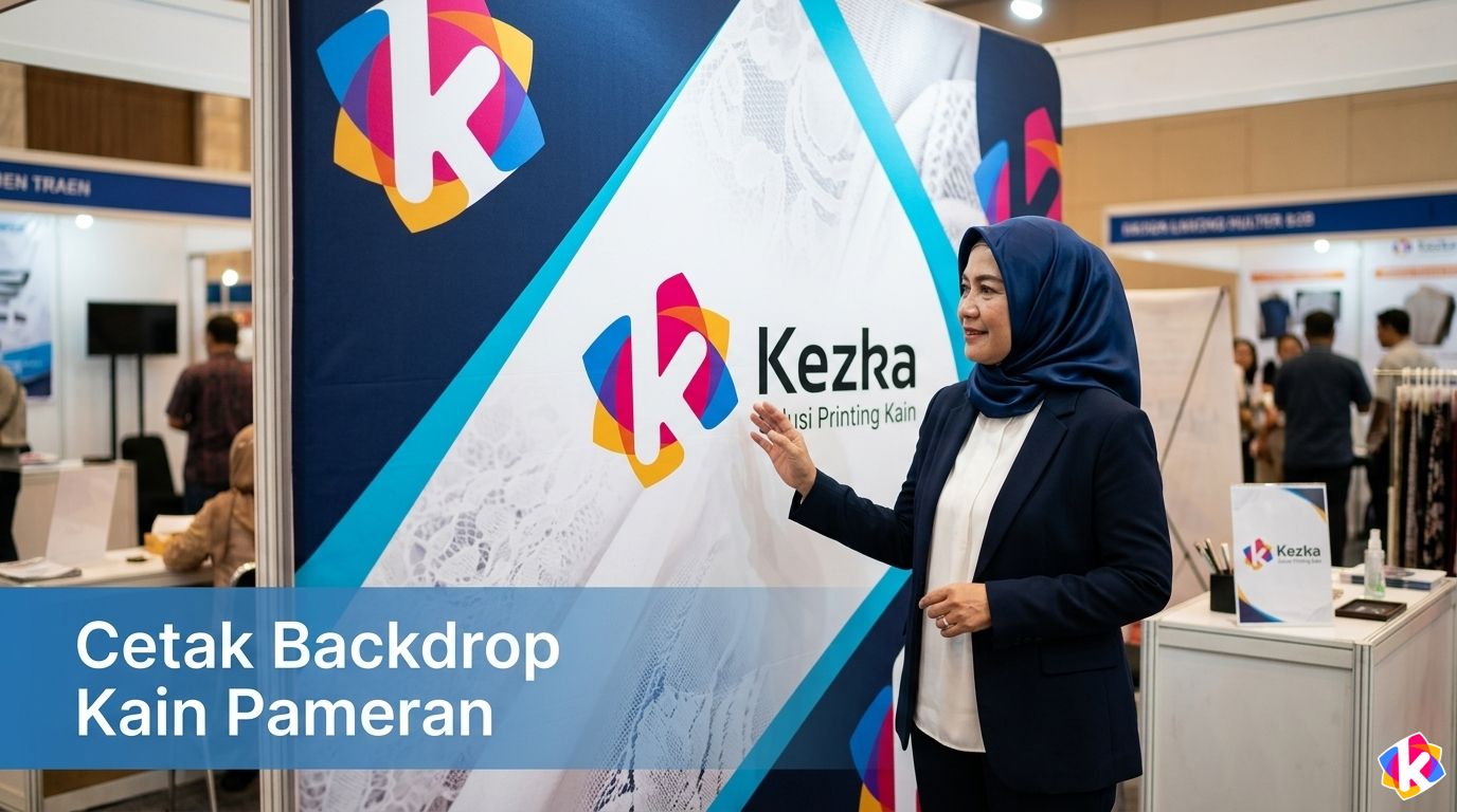 Cetak Backdrop Kain Pameran