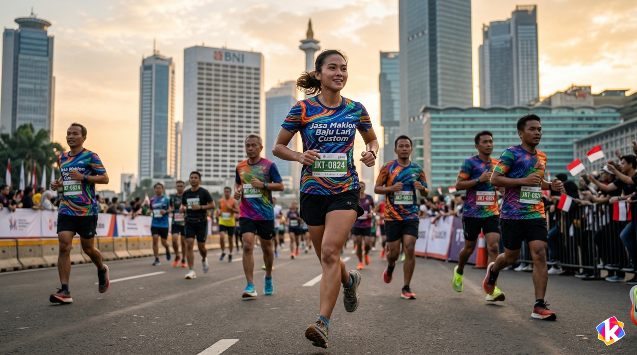 Jasa Maklon Baju Lari Custom