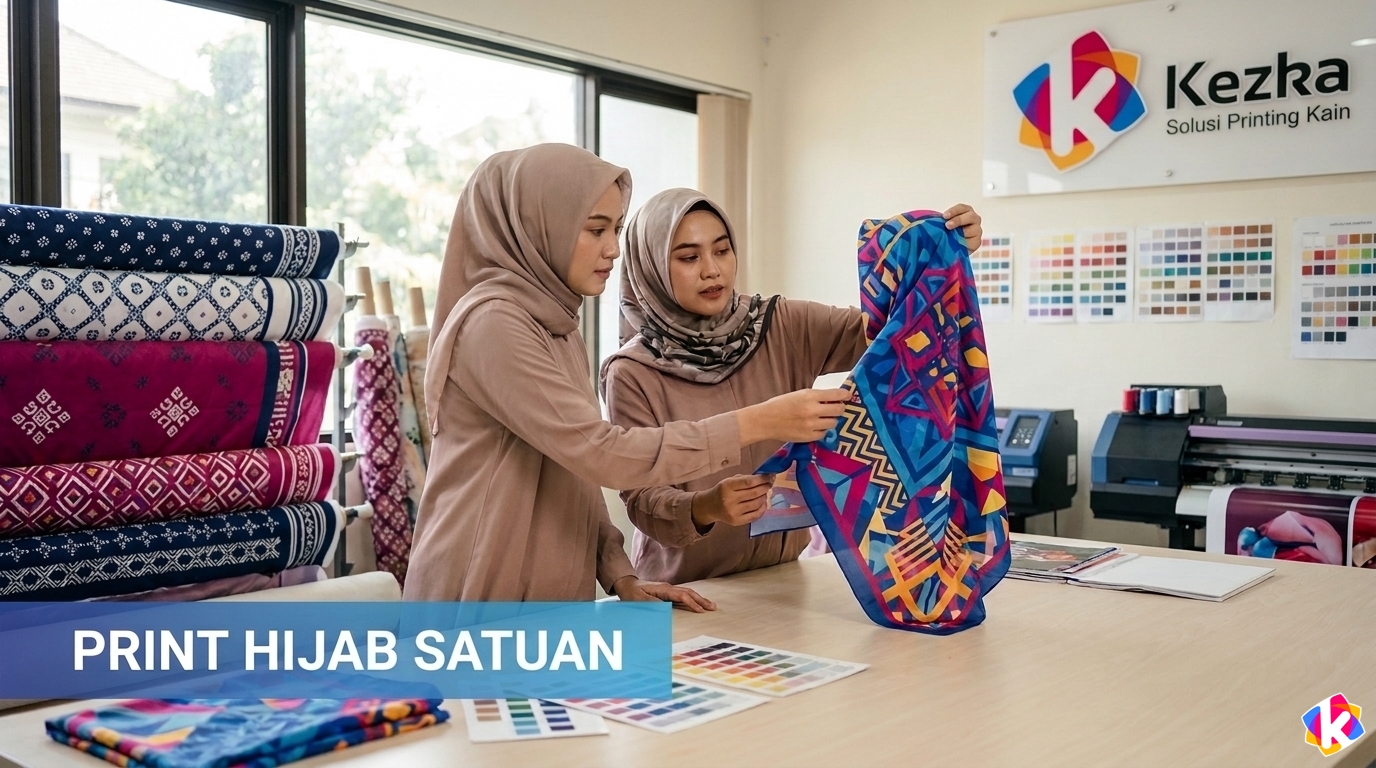 Print Hijab Satuan
