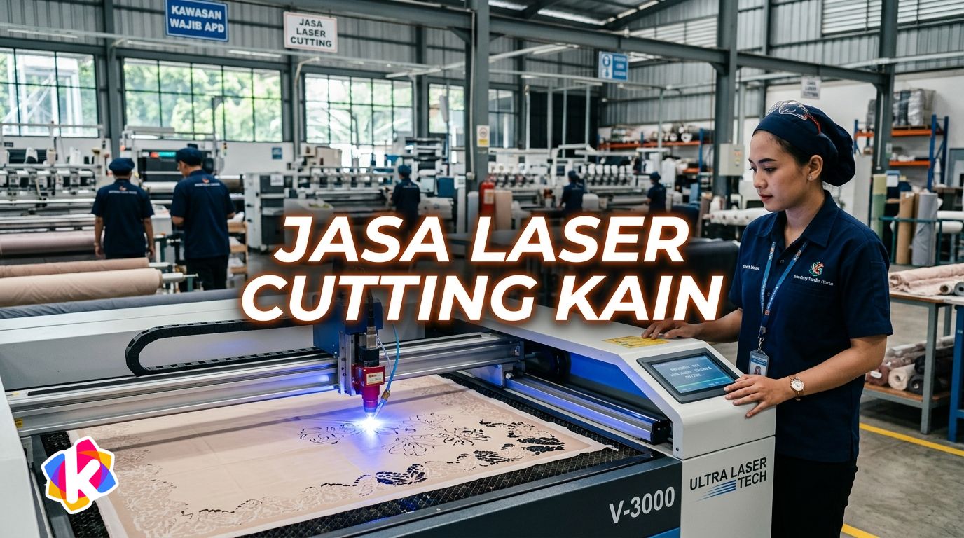 Jasa Laser Cutting Kain