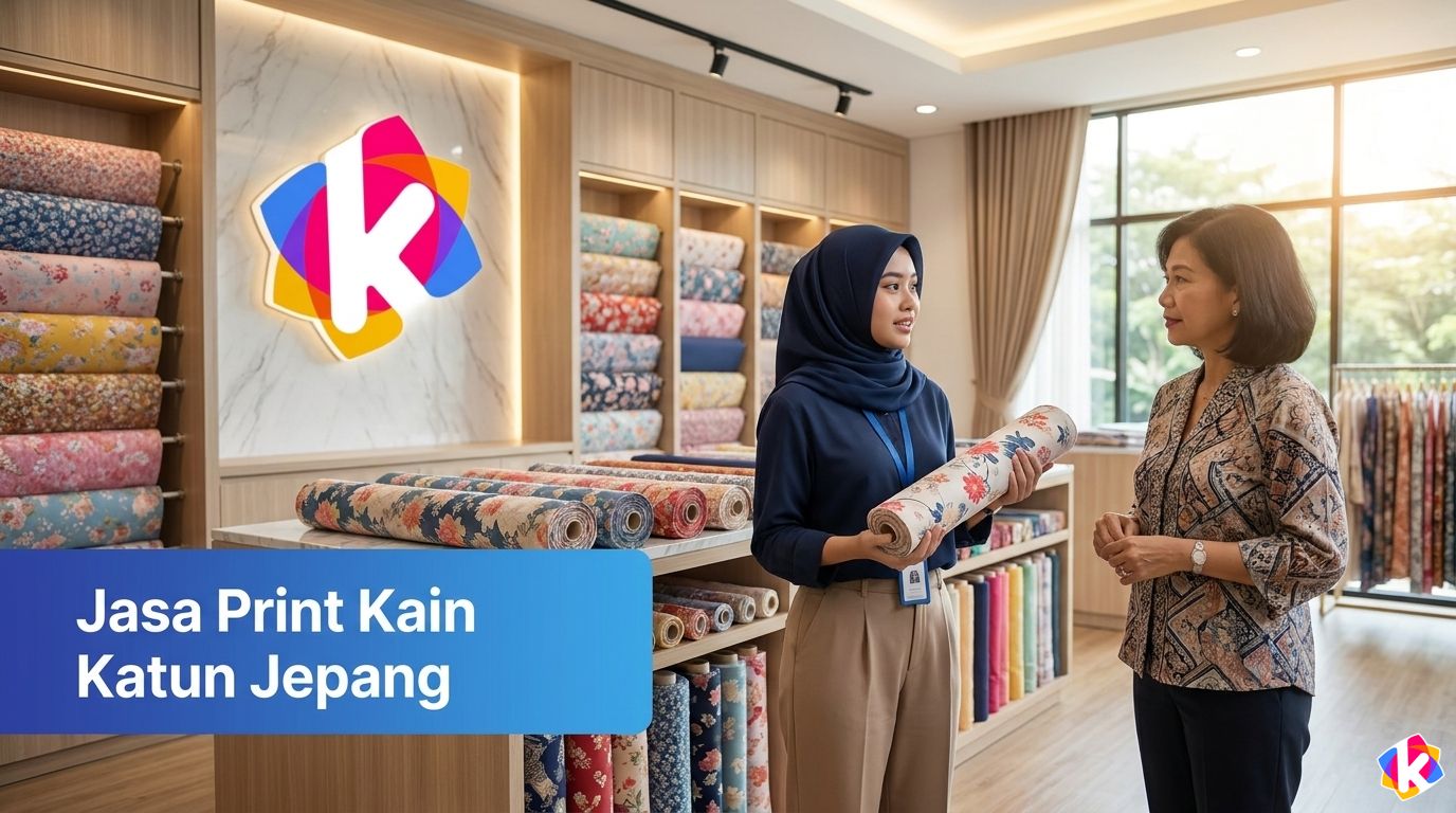 Jasa Print Kain Katun Jepang