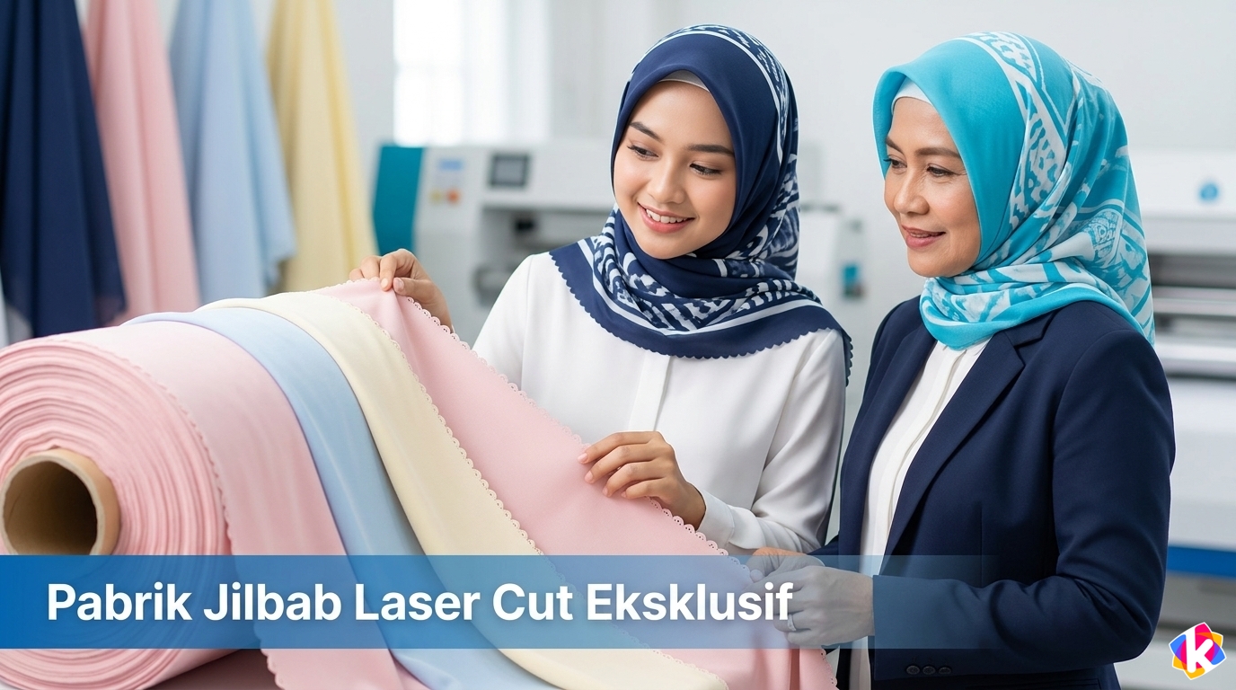 Pabrik Jilbab Laser Cut Eksklusif