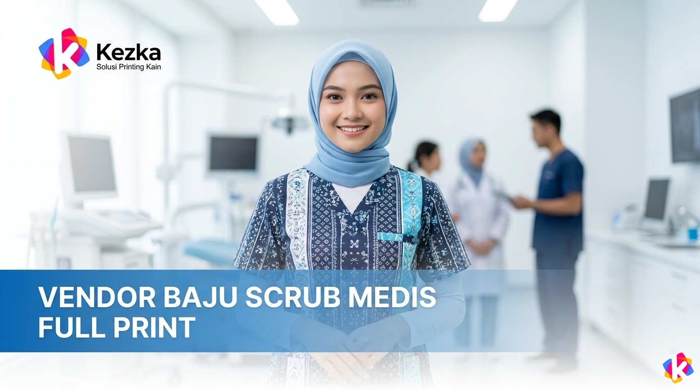 Vendor Baju Scrub Medis Full Print