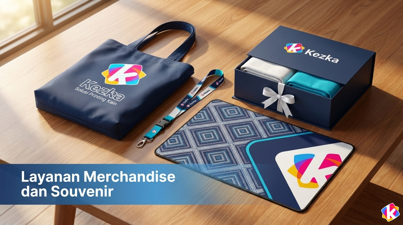 Produk dan Layanan Merchandise dan Souvenir textil Kezka Printing