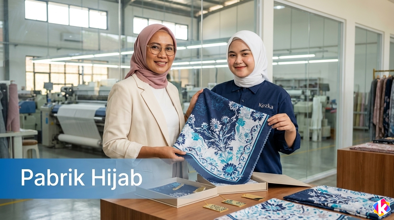 pabrik hijab tangan pertama skala industri kezka printing
